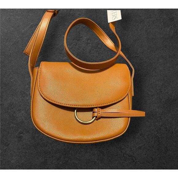 JJ Winters Ivy Versatile Crossbody Buttery Soft Genuine Leather Tan Handbag Bag - Picture 3 of 5